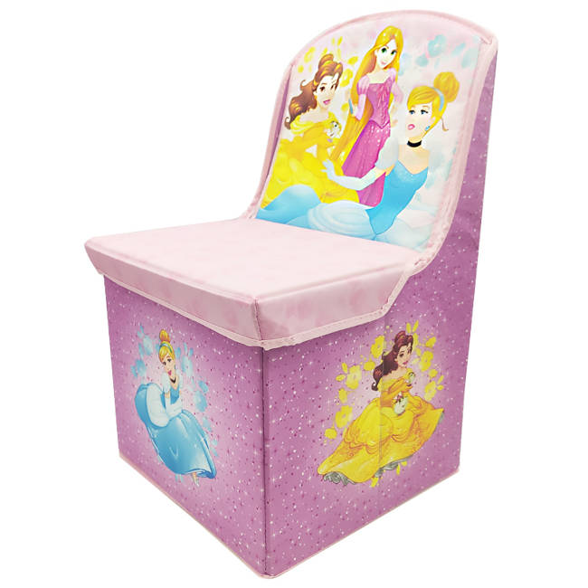 Krzesełko Dziecięce Pufa Ze Schowkiem Disney Księżniczki